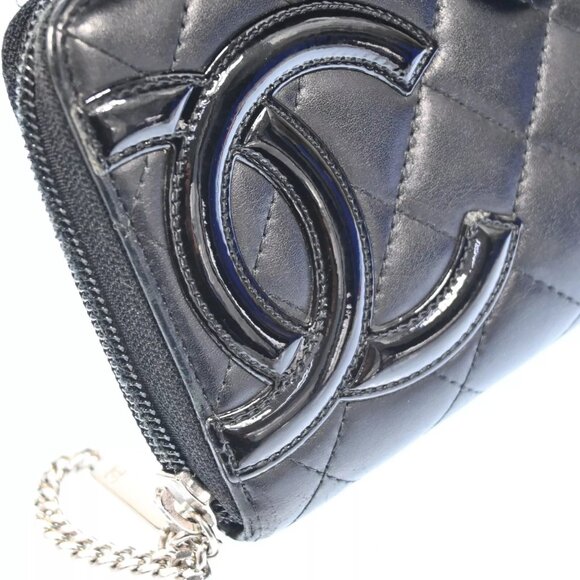 ❤️CHANEL Cambon Black Leather Wallet/Clutch❤️ - Picture 8 of 16